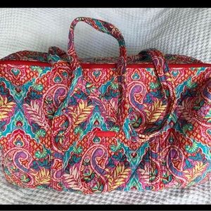 Vera Bradley Duffle.  24” L x 11” H x 12” W